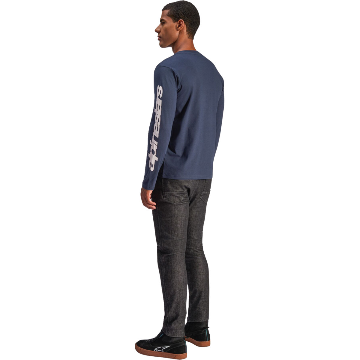 Alpinestars #1235-74100-70-M - Trackside Long-Sleeve CSF T-Shirt - Navy - Medium