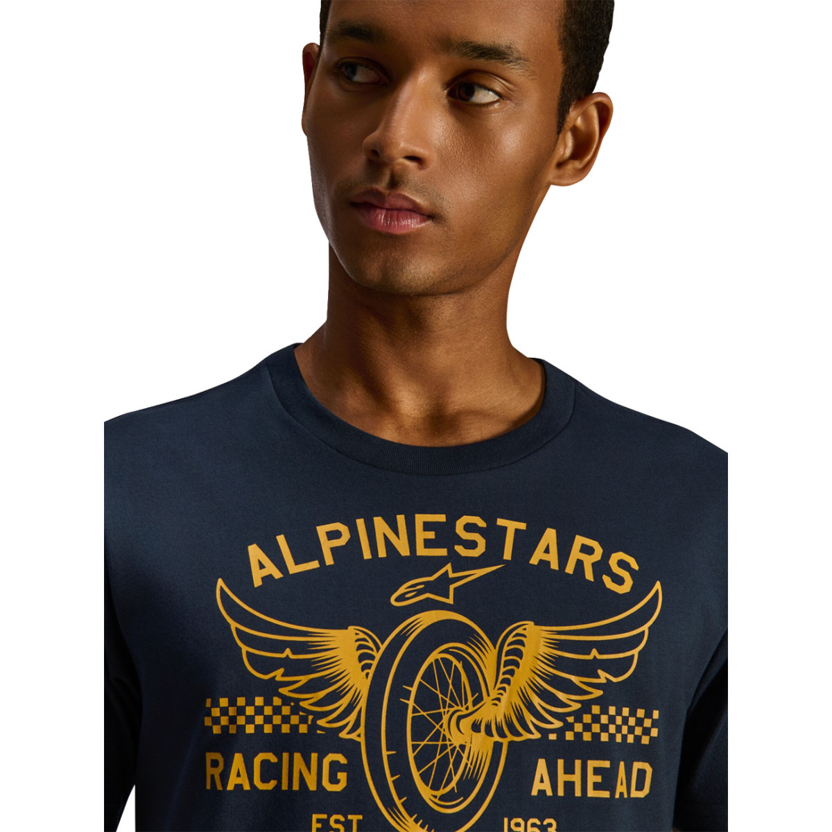 Alpinestars #1235-72355-70-M - Heritage Patch CSF T-Shirt - Navy - Medium