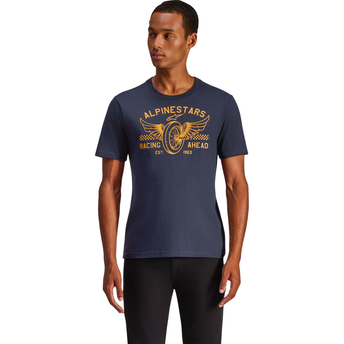 Alpinestars #1235-72355-70-L - Heritage Patch CSF T-Shirt - Navy - Large