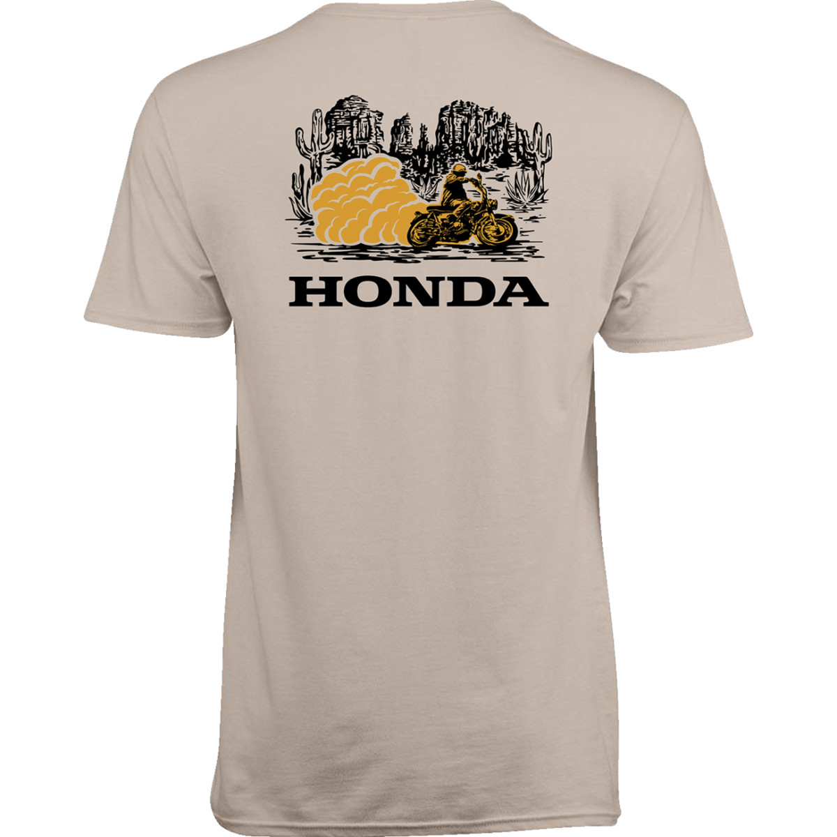 Honda Apparel #LEM25S-M50-2X - Honda Heritage Goldwing T-Shirt - Tan - 2XL