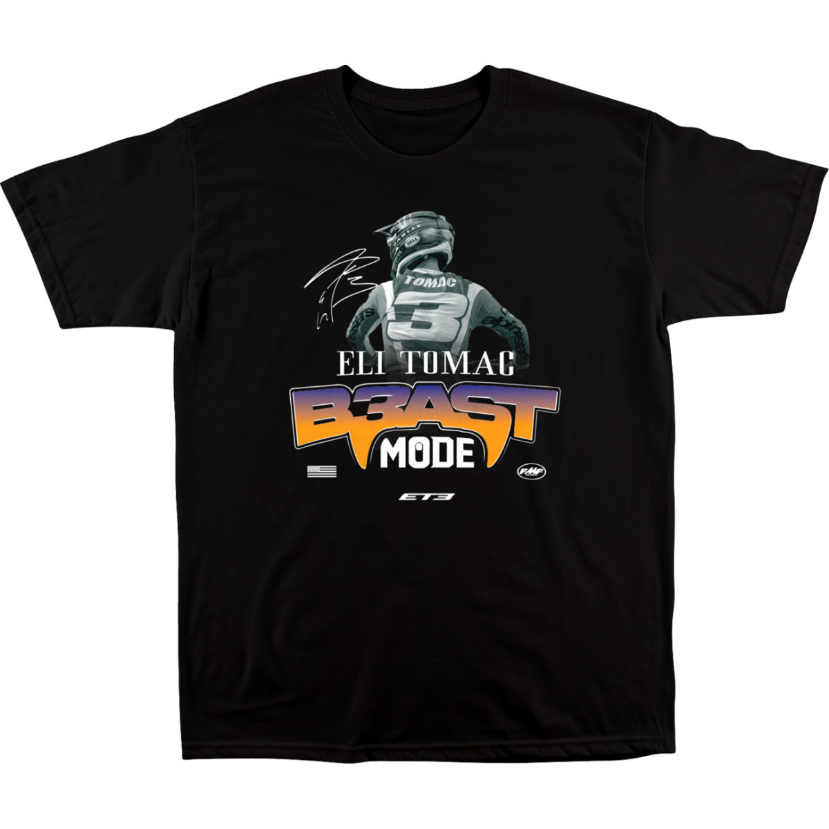 FMF #SU25118911BLKLG - Beast Mode T-Shirt - Black - Large