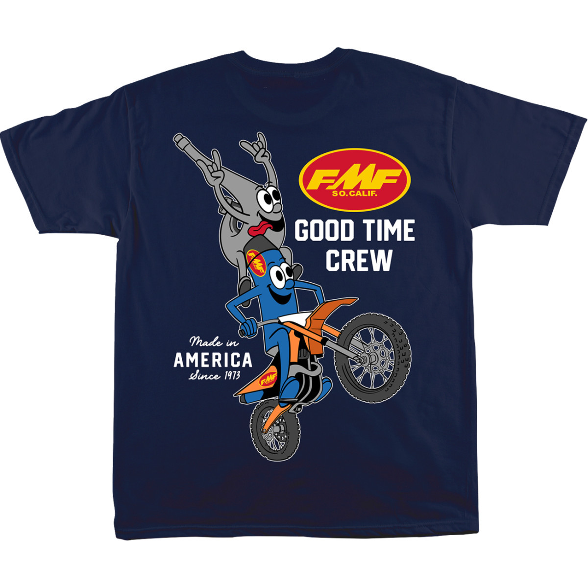 FMF #SU25118902NVYLG - Good Time Crew T-Shirt - Navy - Large