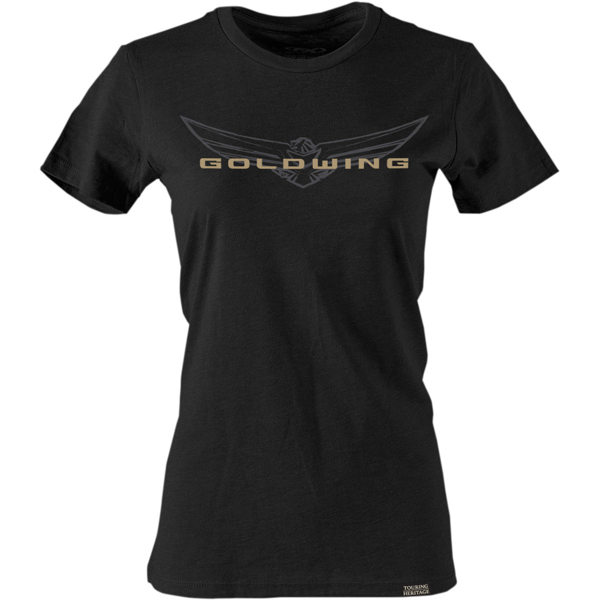 Factory Effex #25-87842 - Women's Goldwing Sketched T-Shirt - Black - Medium