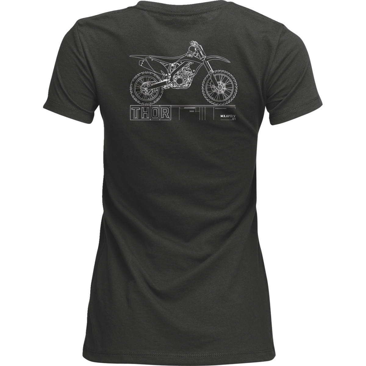 Thor - Women's Blueprint T-Shirt - Charcoal - Large