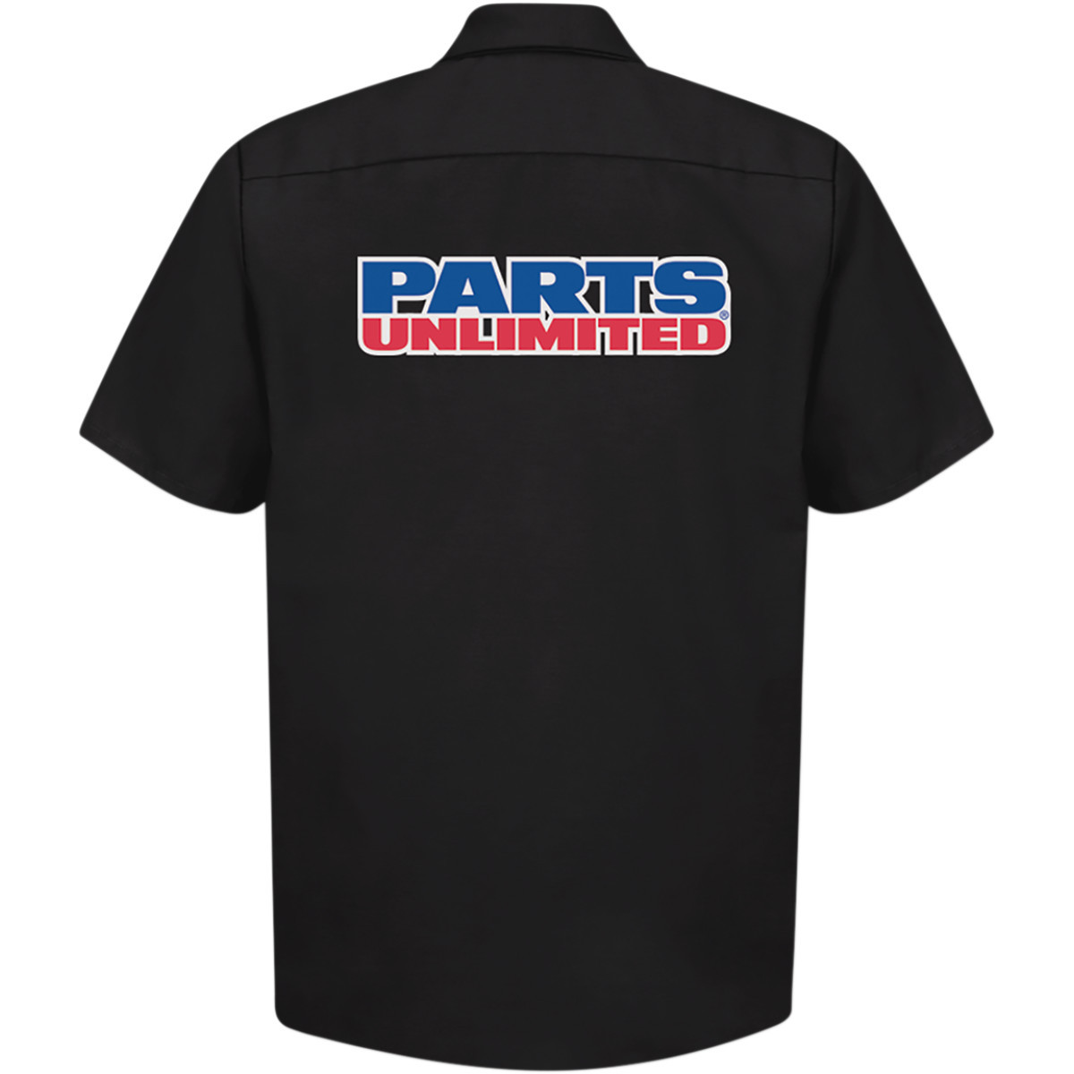 Throttle Threads #PSU37ST24BKSM - Parts Unlimited Shop Shirt - Black - Small