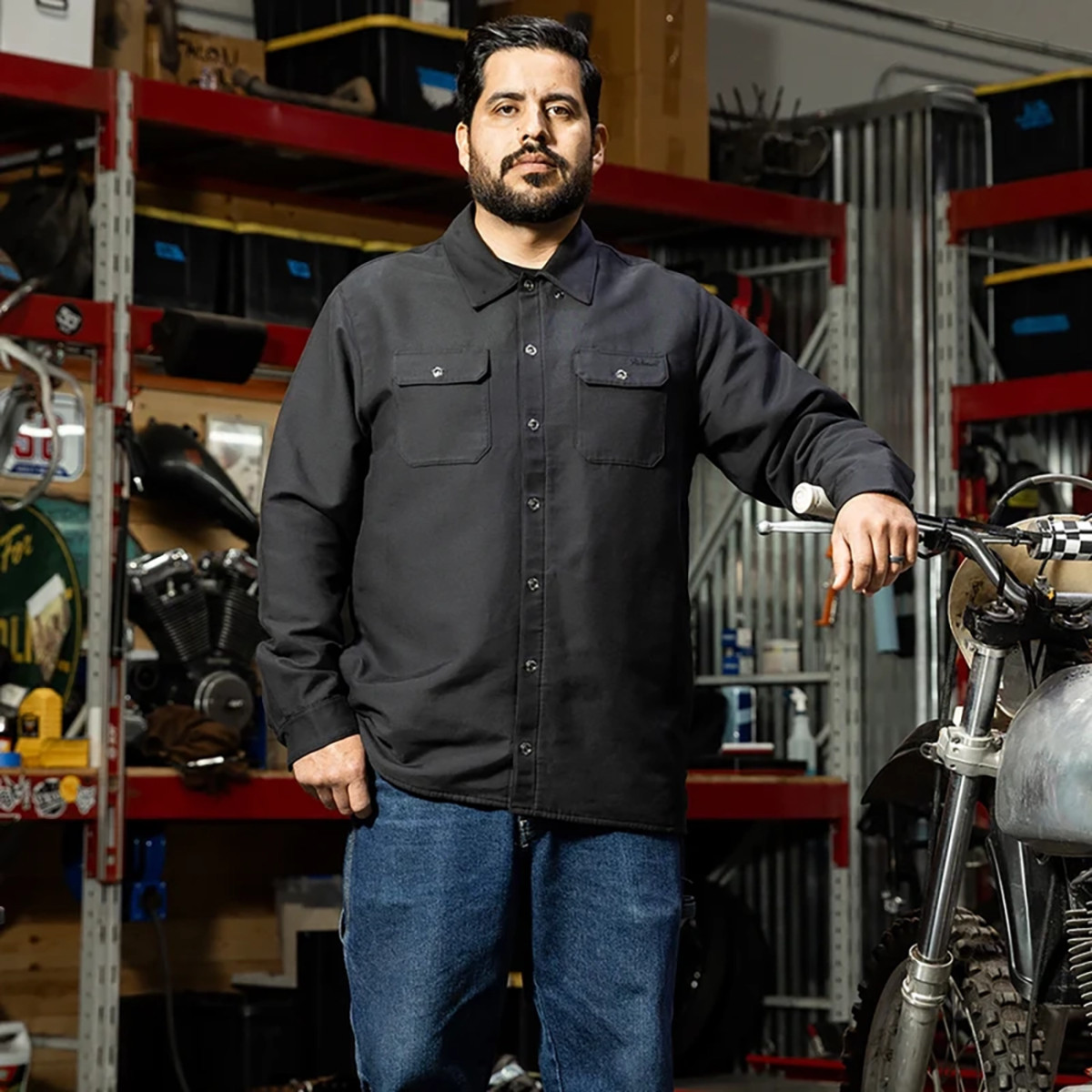 Biltwell #8129-121-006 - El Dorado Shirtjack - Black - 2XL