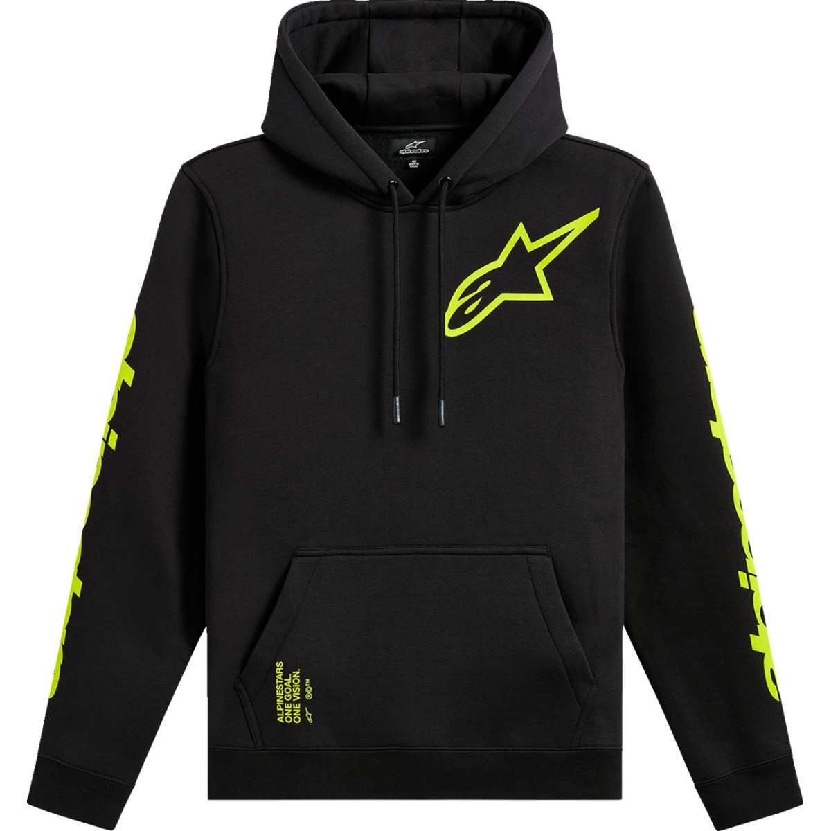 Alpinestars #1235-51405-10-M - Triple Pullover Hoodie - Black - Medium
