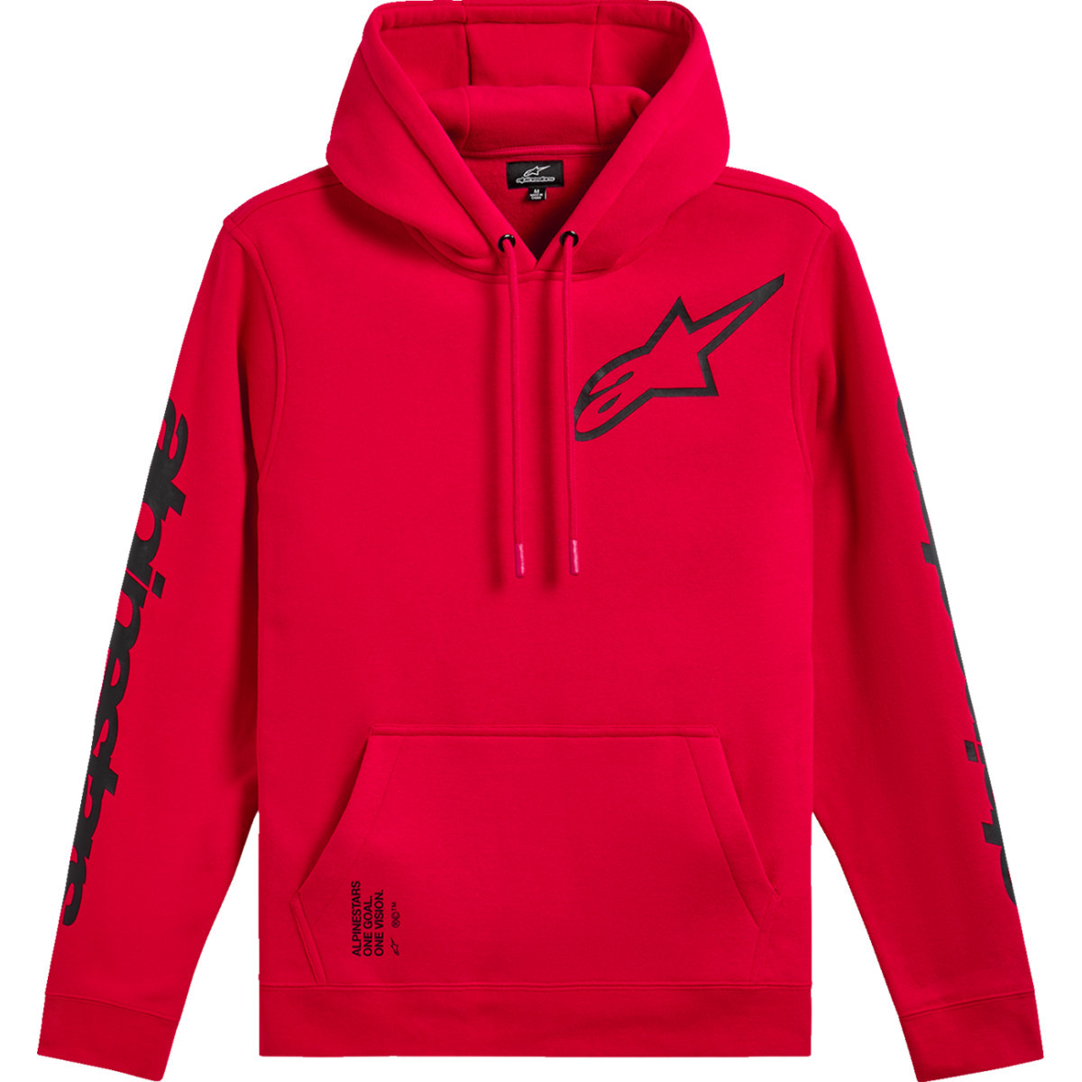 Alpinestars #1235-51405-30-2X - Triple Pullover Hoodie - Red - 2XL