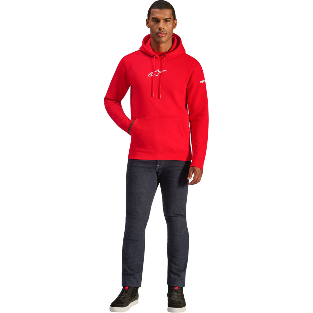 Alpinestars #1235-51610-30-L - Frontal Pullover Hoodie - Red - Large