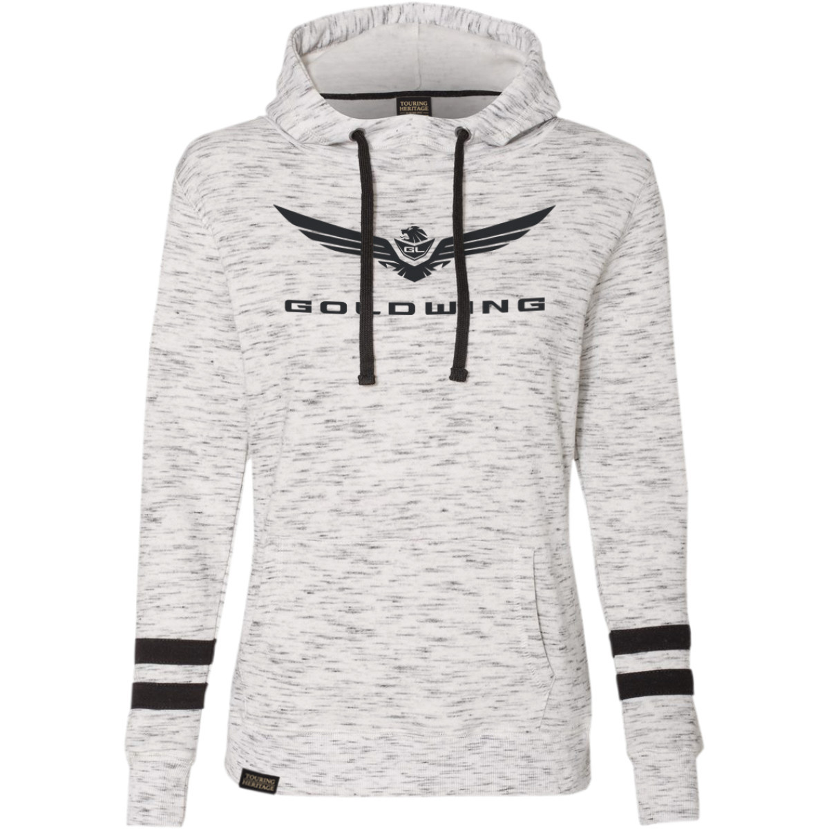 Factory Effex #25-88820 - Women's Goldwing Bold Pullover Hoodie - White/Black - Small