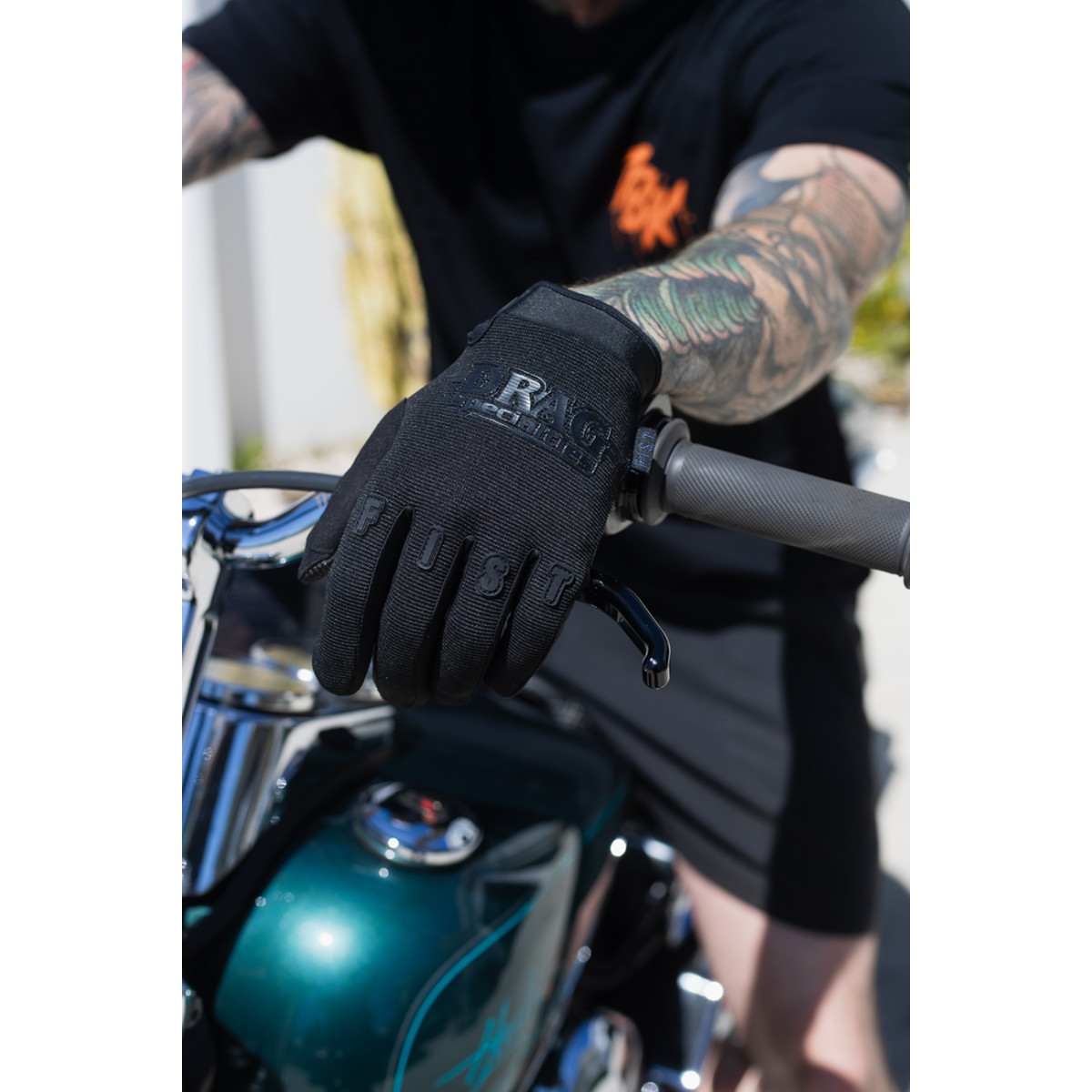 Fist Handwear #F-GS-01563-L - Drag Specialties Gloves - Black - Large
