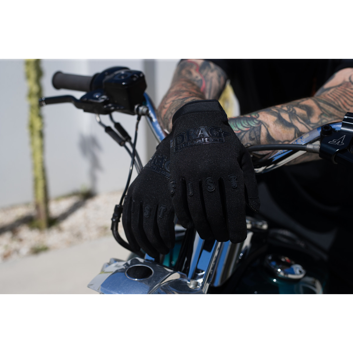 Fist Handwear #F-GS-01563-L - Drag Specialties Gloves - Black - Large