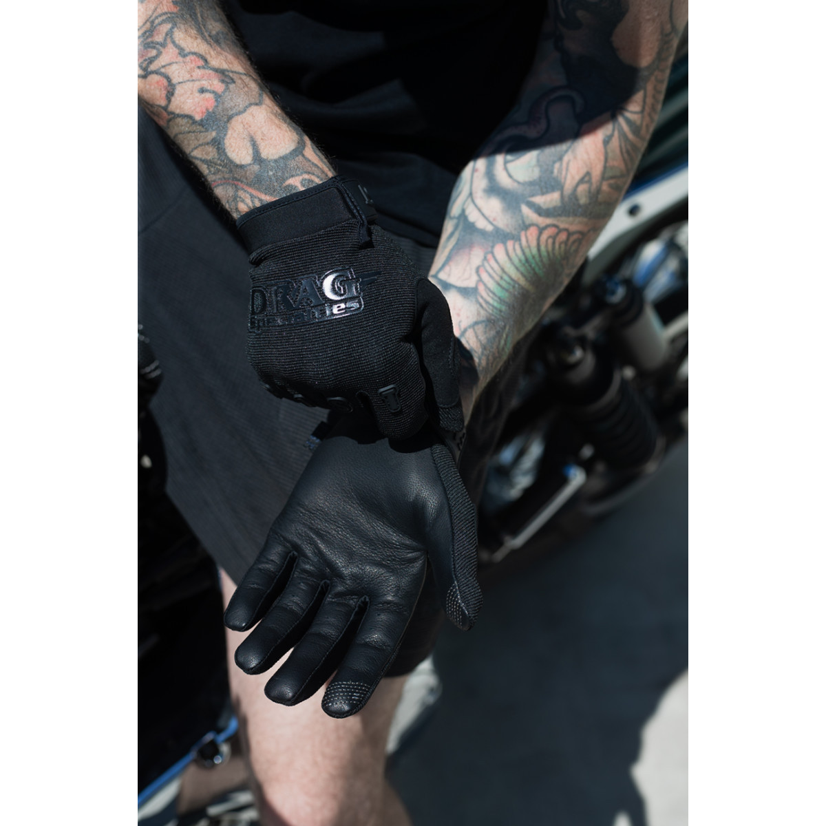 Fist Handwear #F-GS-01563-XL - Drag Specialties Gloves - Black - XL