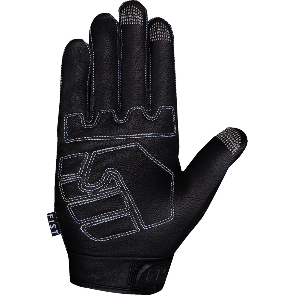 Fist Handwear #RW001S - Road Warrior Leather Gloves - Black - Small