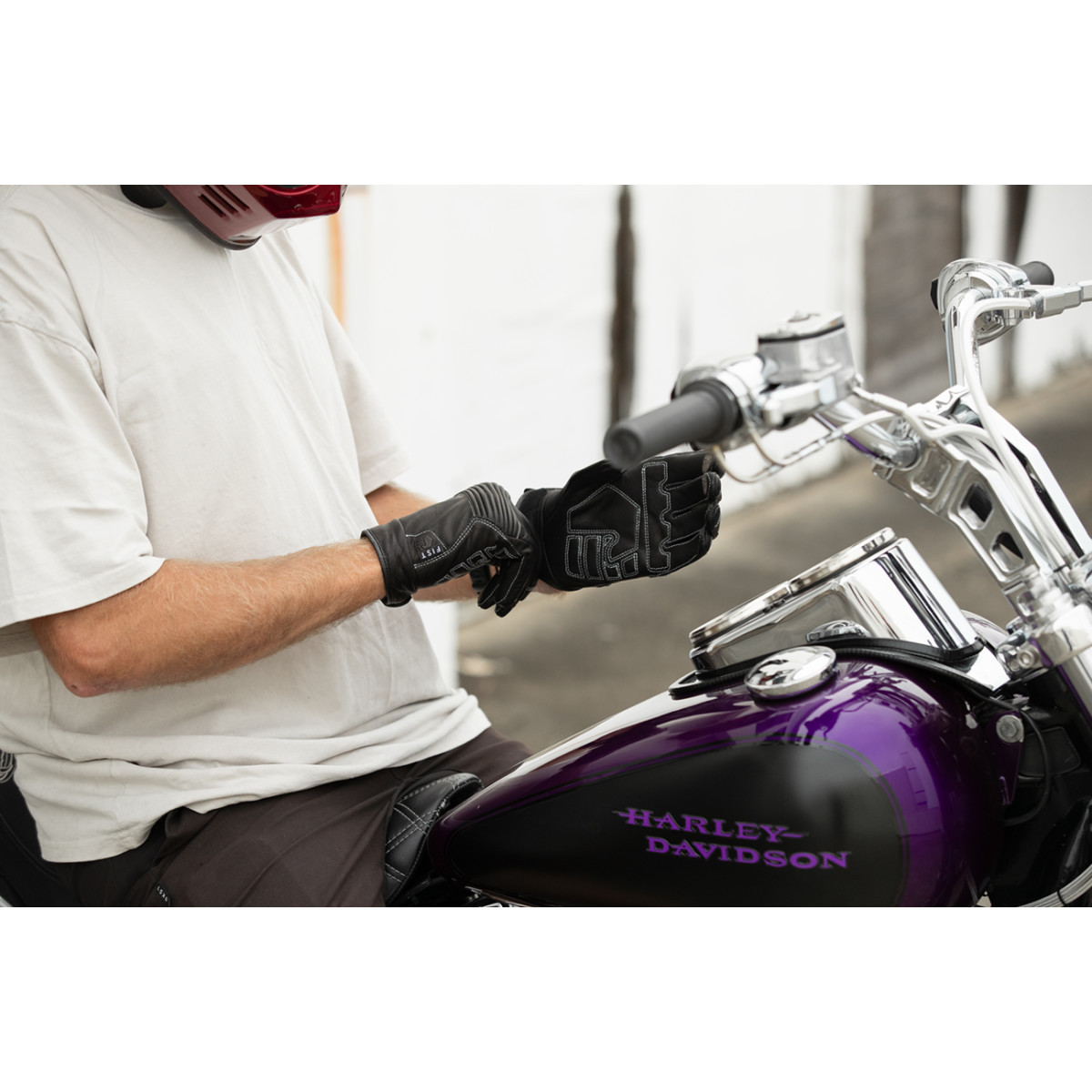 Fist Handwear #RW001XXL - Road Warrior Leather Gloves - Black - 2XL