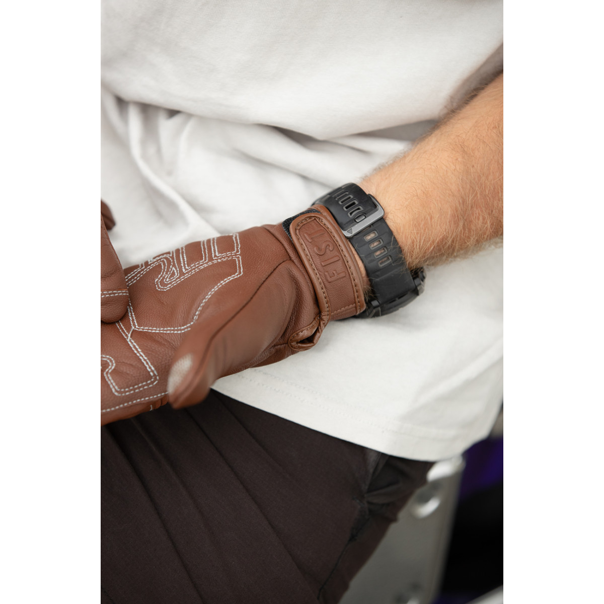 Fist Handwear #RW002XXS - Road Warrior Leather Gloves - Tan - 2XS