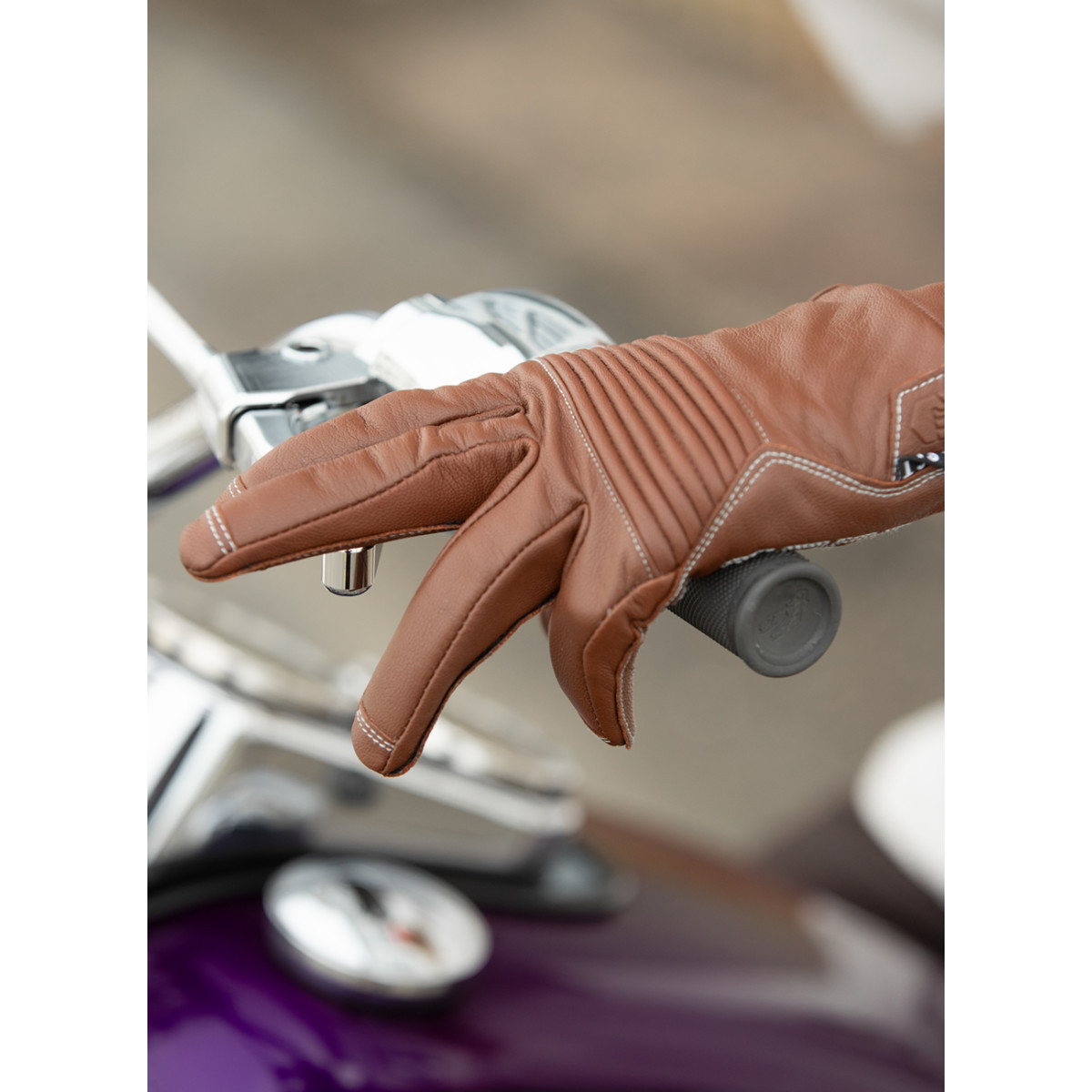 Fist Handwear #RW002XXS - Road Warrior Leather Gloves - Tan - 2XS