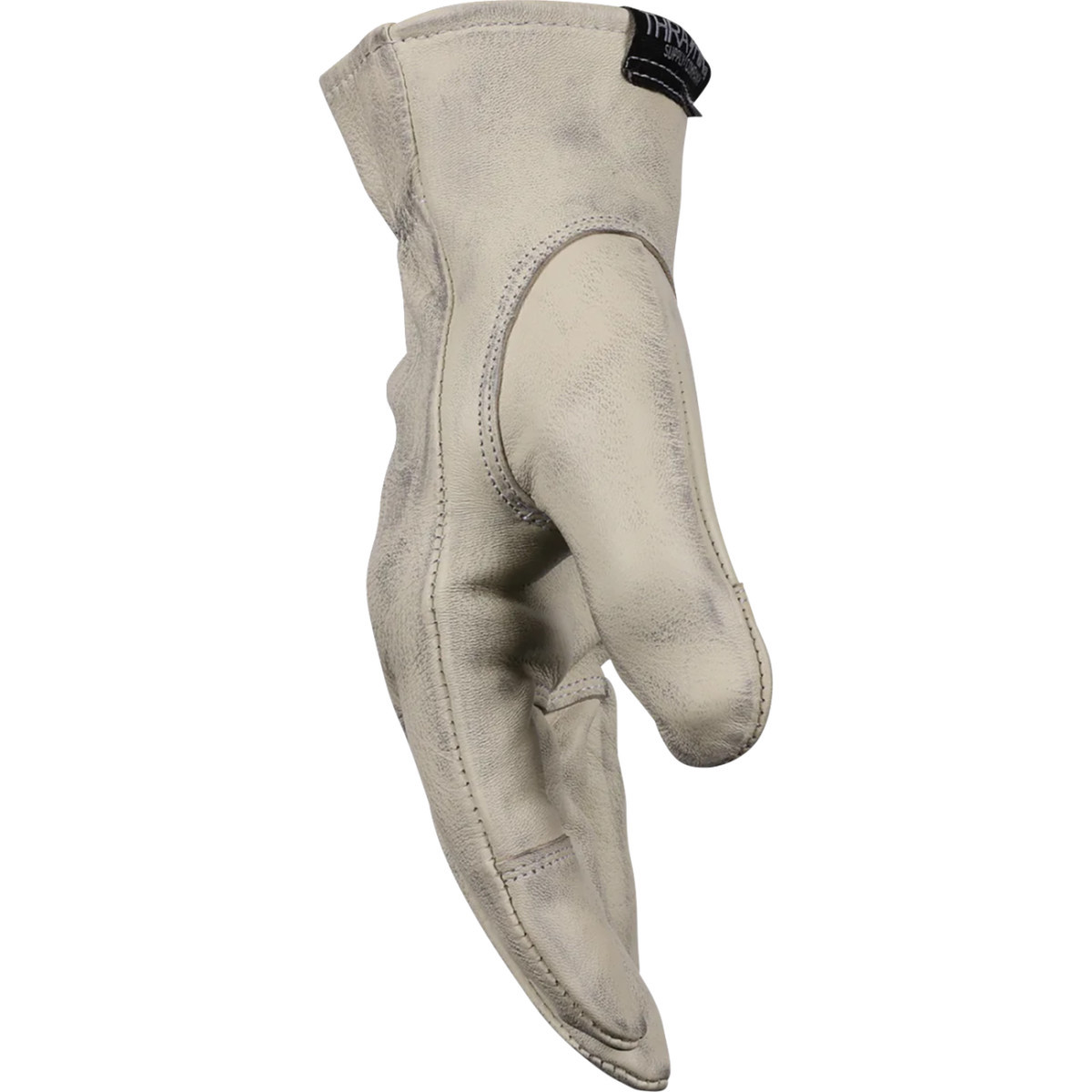 Thrashin Supply CO. #TRG-00-08 - Roper Leather Gloves - Bone White - Small