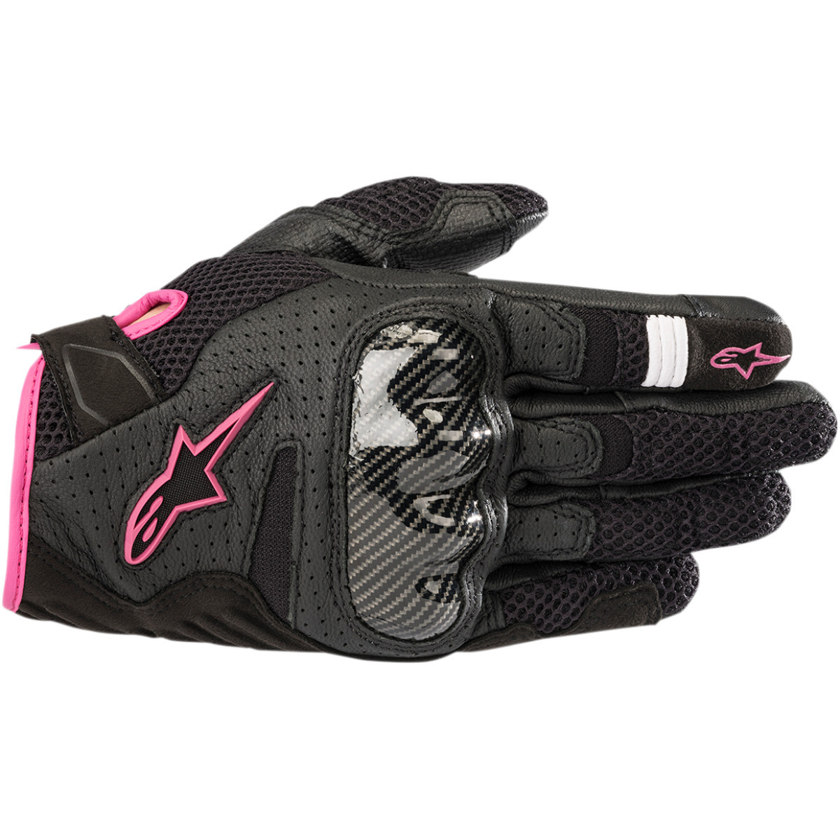 Alpinestars #3590518-1039-L - Stella SMX-1 Air V2 Gloves - Black/Fuchsia - Large