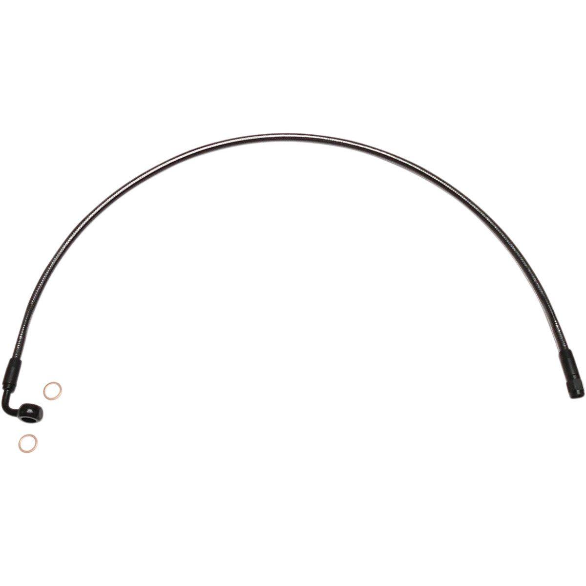Magnum Shielding #AS478022 - Brake Line - 12mm-90° - 22" - Black Pearl