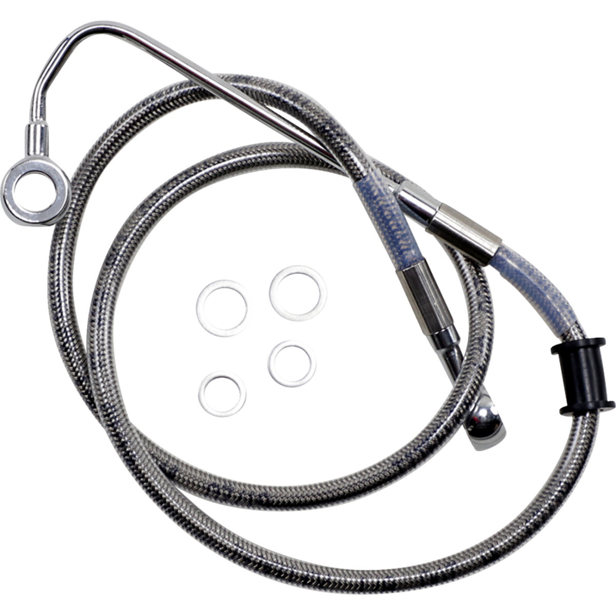 Drag Specialties - Brake Line - Front (Upper) - Stainless Steel