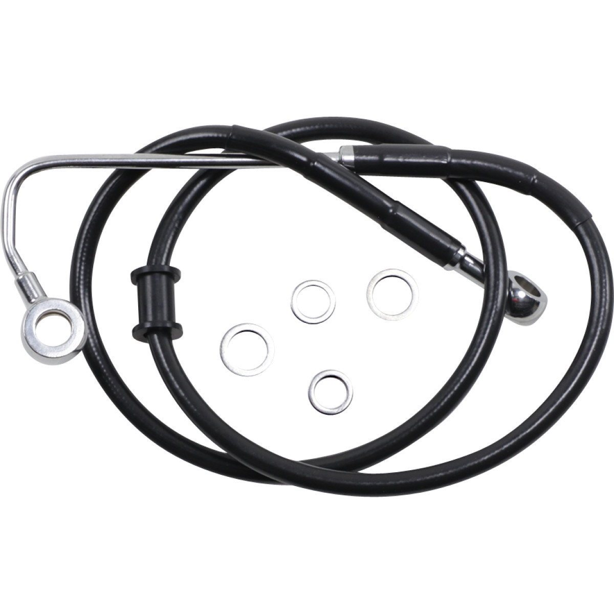 Drag Specialties - Brake Line - Front (Upper) - Black