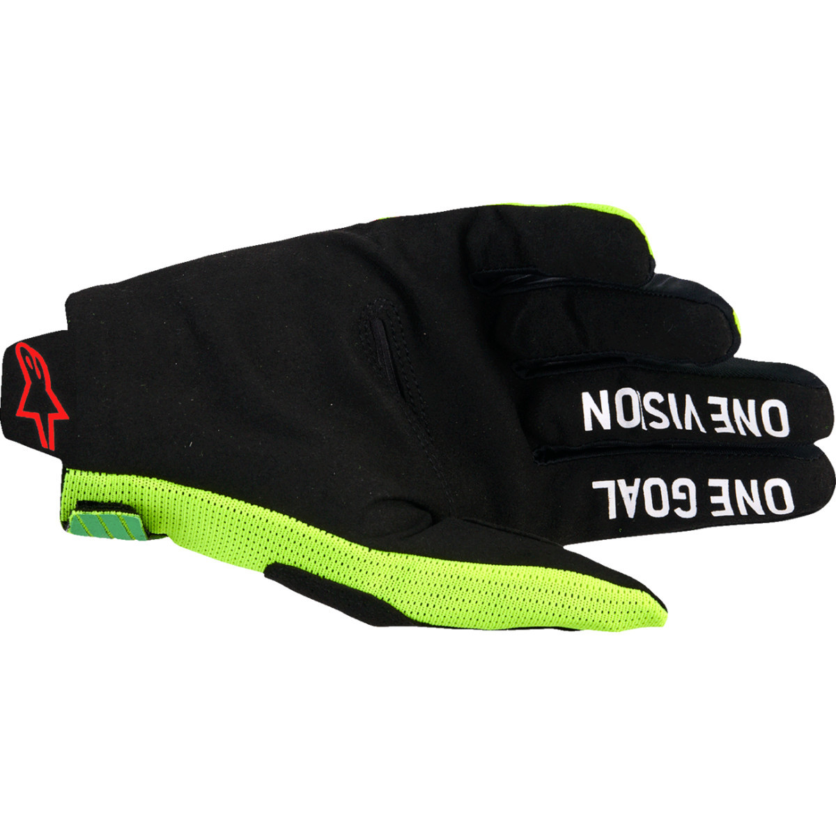 Alpinestars #3560325-6025-S - Radar Pro Gloves - Green/Fluo Yellow/Fluo Pink - Small