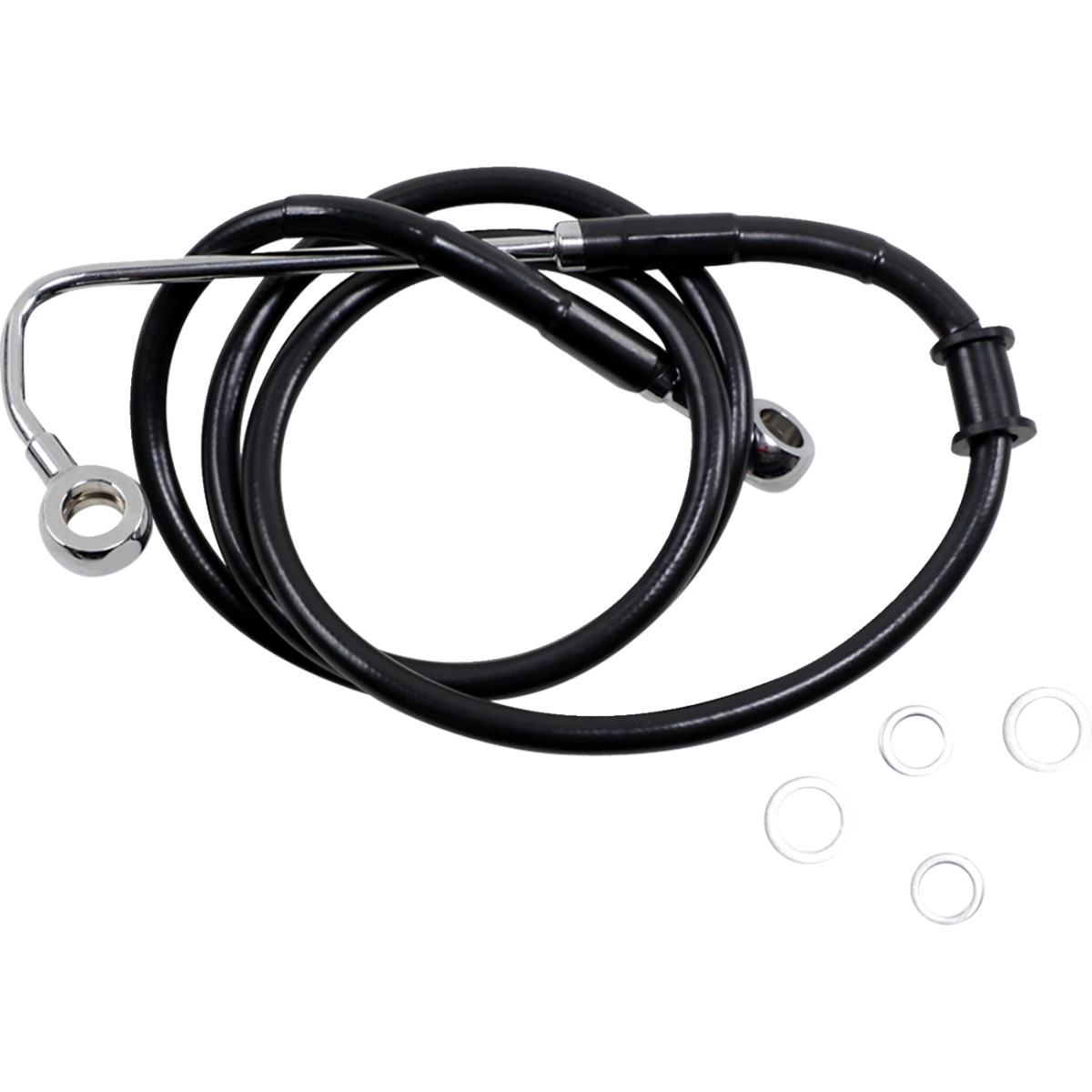 Drag Specialties - Brake Line - +8" - Black - '15-'17 Softail