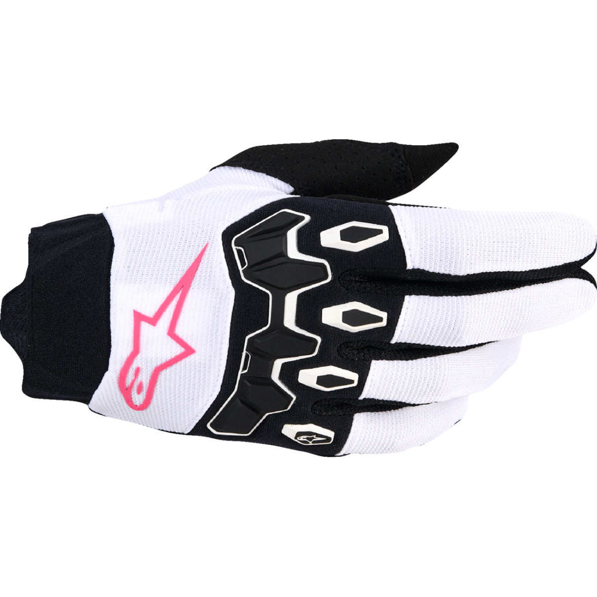 Alpinestars #3580126-2064-S - Stella Full Bore V2 Gloves - White/Fluo Pink/Black - Small