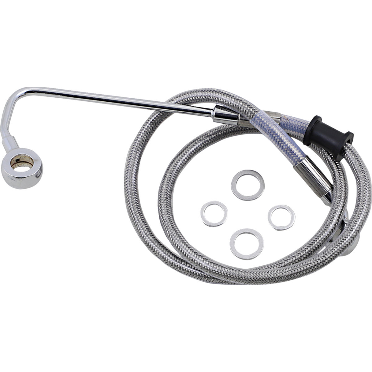 Drag Specialties - Brake Line - Front (Upper) - Stainless Steel