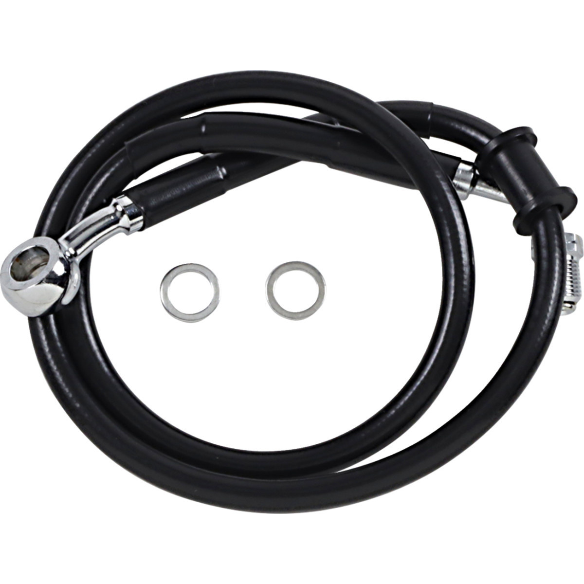 Drag Specialties - Brake Line - +2" - Black - '18-'24 Softail