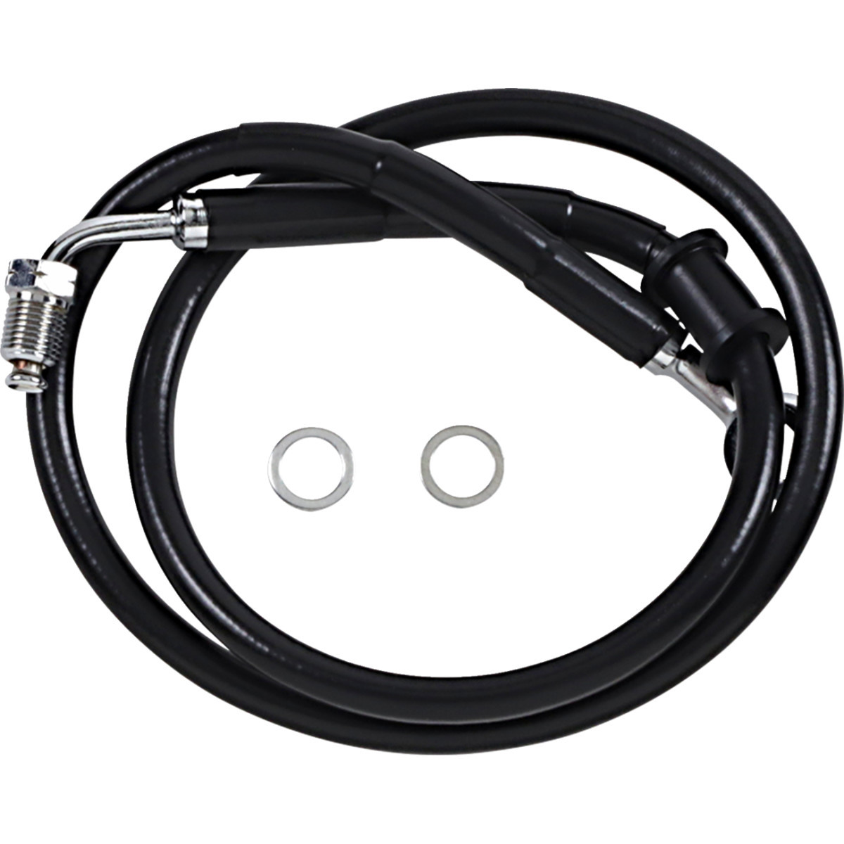 Drag Specialties - Brake Line - +4" - Black - '18-'24 Softail