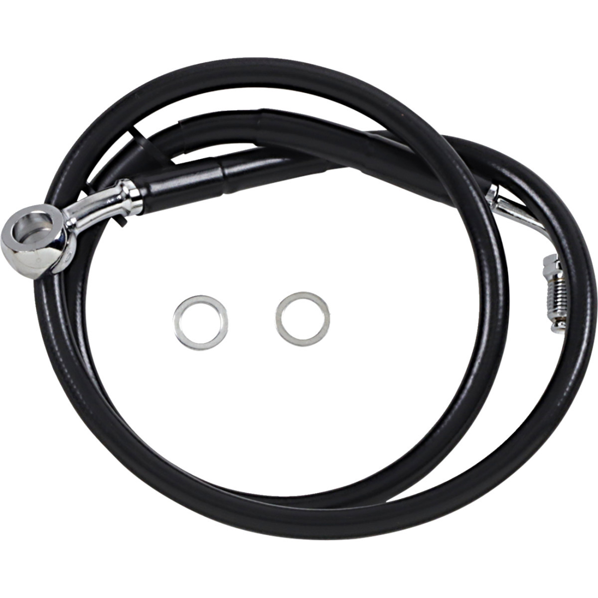 Drag Specialties - Brake Line - +6" - Black - '18-'24 Softail