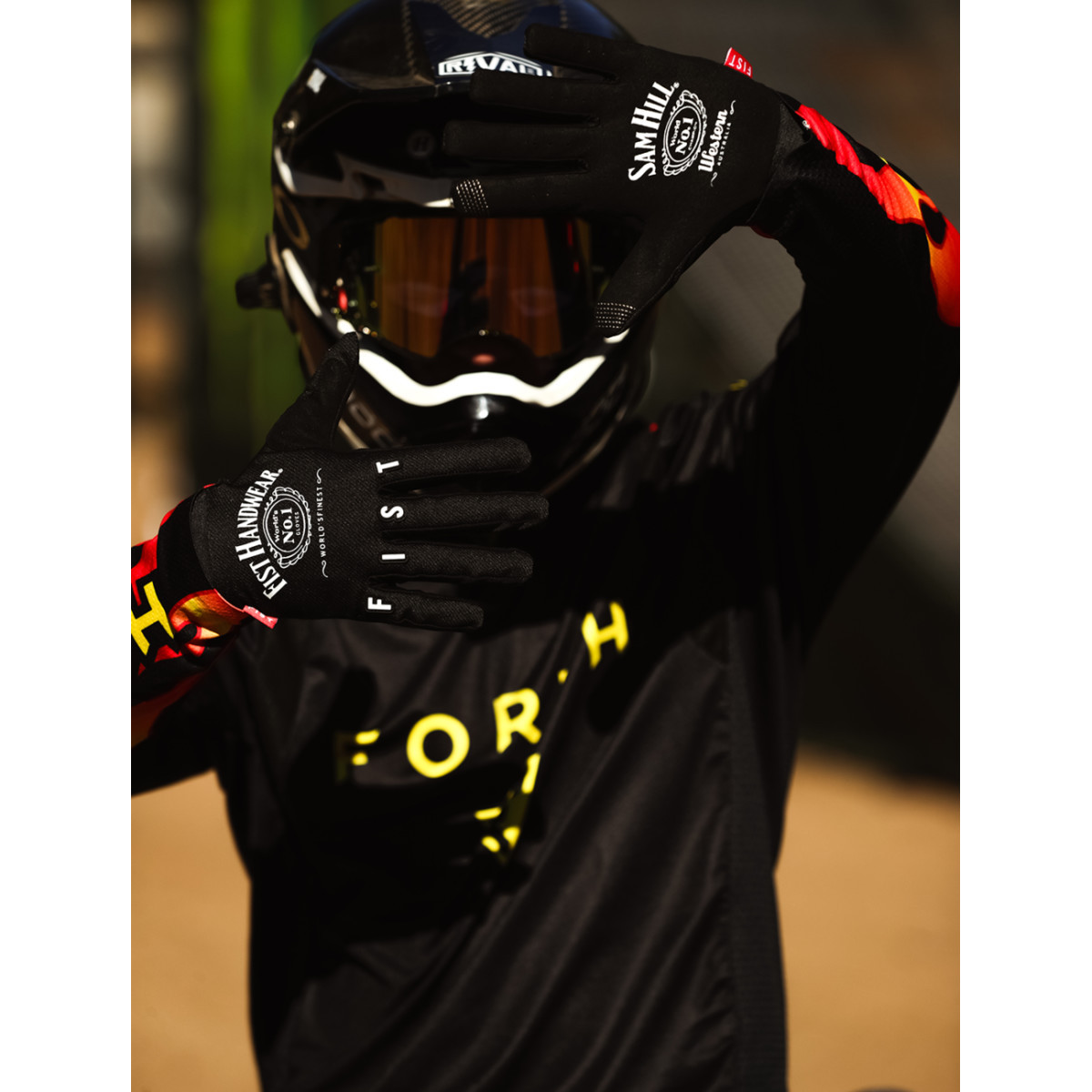 Fist Handwear #F-GS-01519-S - Strapped Sam Hill Red Label Good Times Gloves - Small