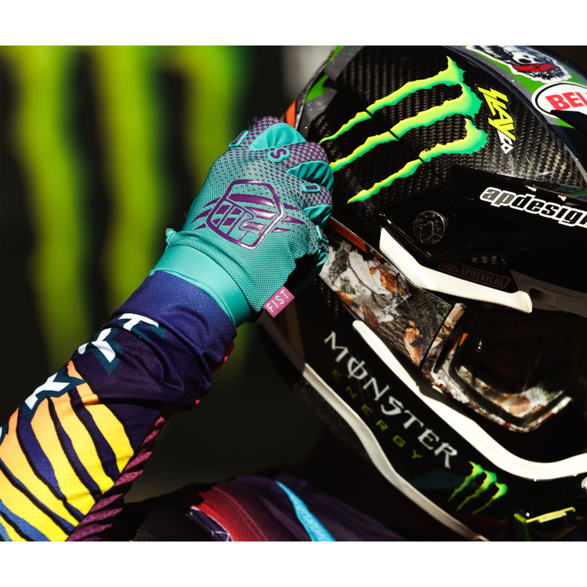 Fist Handwear #F-GB-01525-M - Breezer Gloves - Violet Halftone - Medium