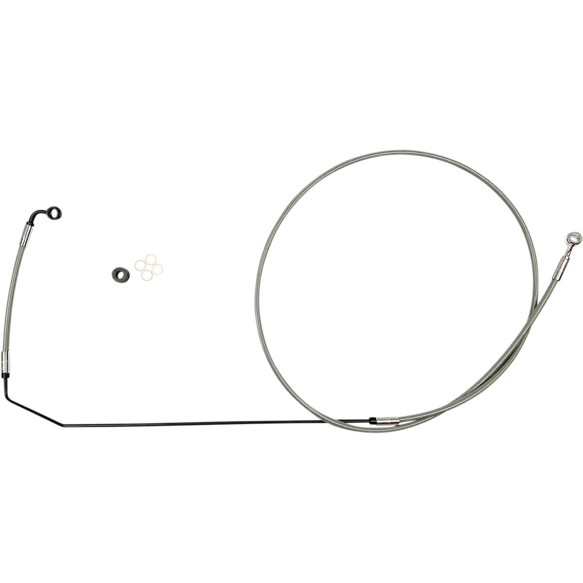Magnum Shielding #SSC1416-83 - Brake Line - Stainless Steel/Chrome - Indian