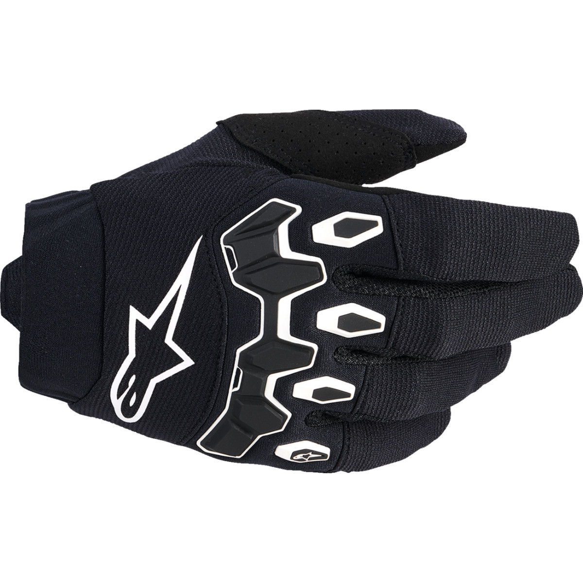 Alpinestars #3540226-12-3XS - Youth Full Bore V2 Gloves - Black/White - 3XS