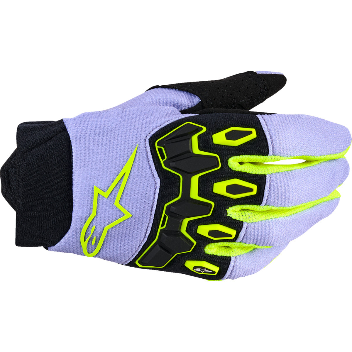 Alpinestars #3540226-3175-S - Youth Full Bore V2 Gloves - Purple/Fluo Yellow - Small