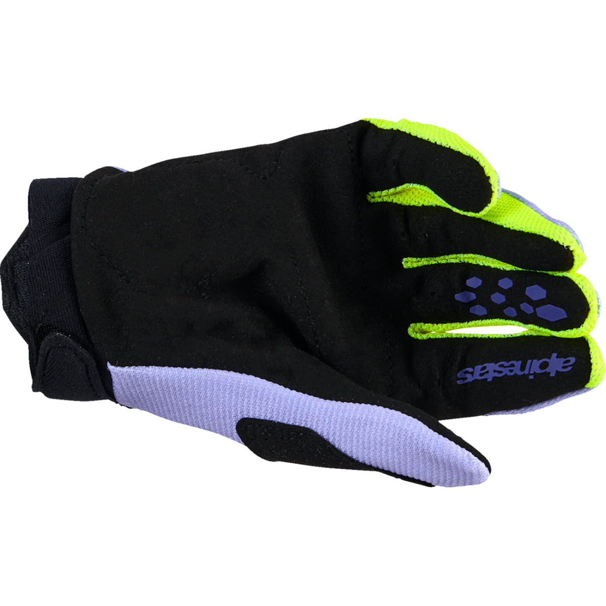 Alpinestars #3540226-3175-S - Youth Full Bore V2 Gloves - Purple/Fluo Yellow - Small