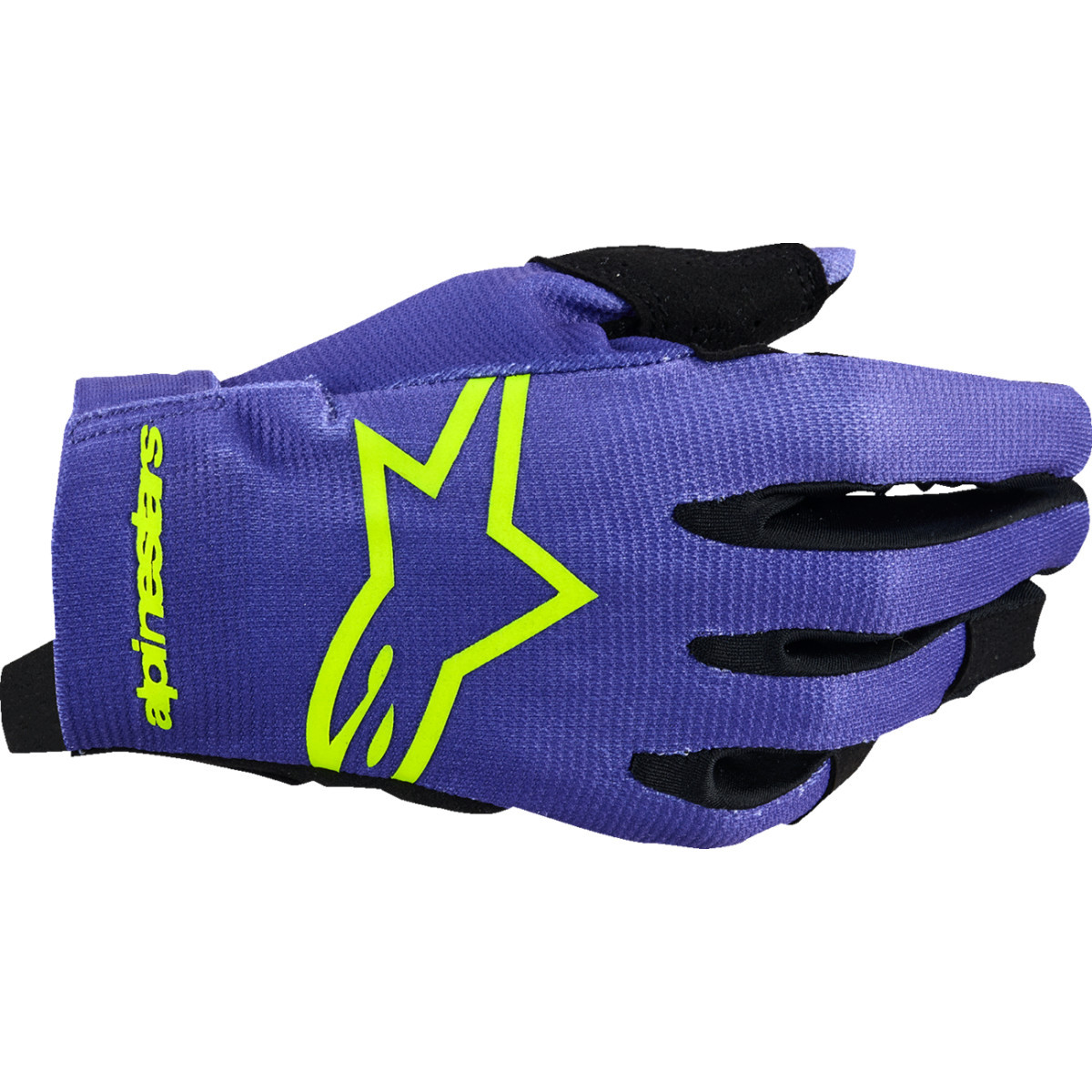 Alpinestars #3541824-3175-2XS - Youth Radar Gloves - Purple/Fluo Yellow - 2XS