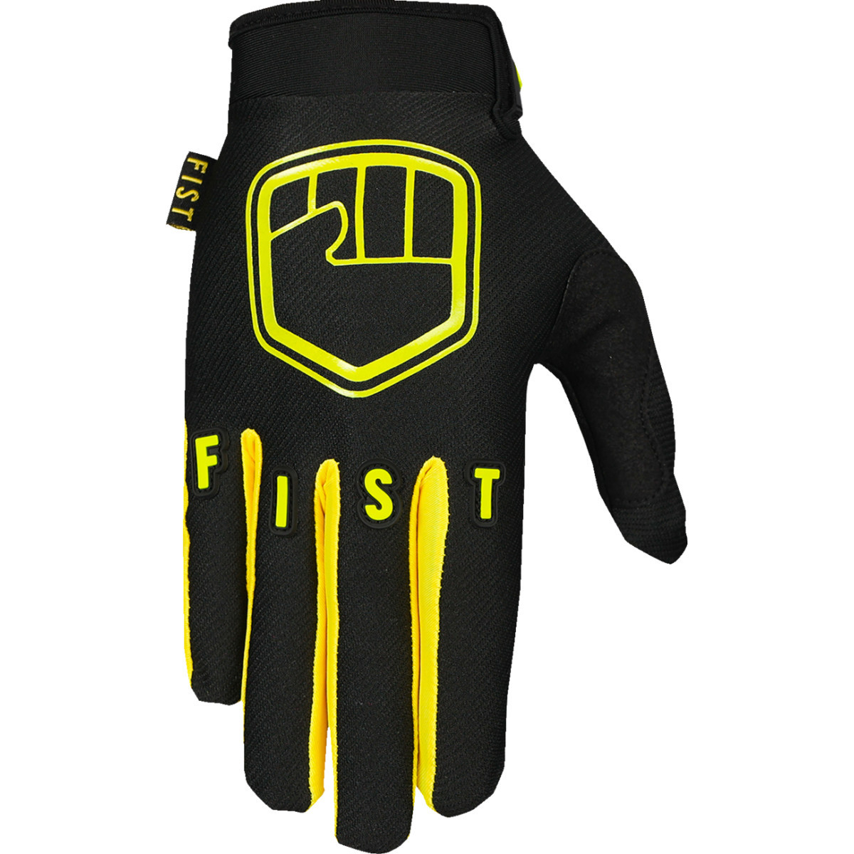Fist Handwear #F-GSY-01130-L - Youth Strapped Stocker Gloves - Fluro Yellow - Large