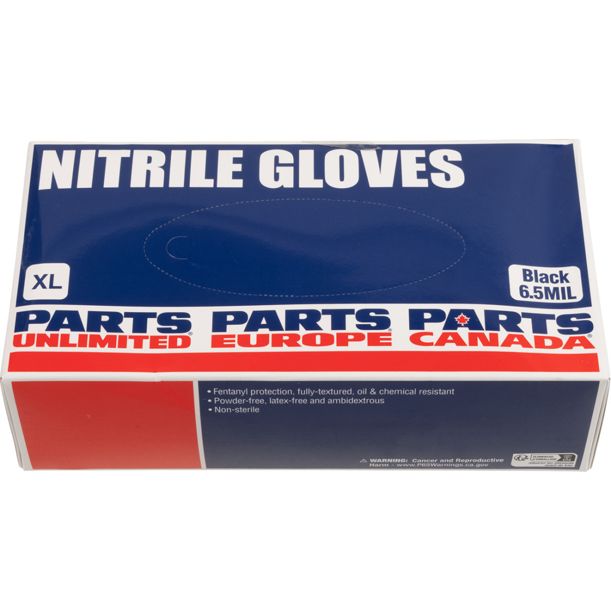 Parts Unlimited - Nitrile Gloves - 6.5 MIL - XL - 100-Pack