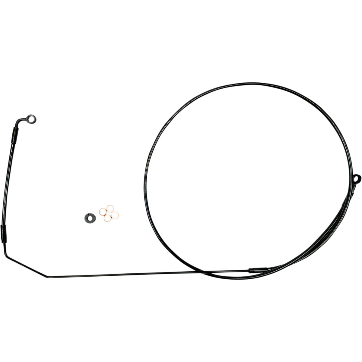 Magnum Shielding #SBB1416-87 - Brake Line - Black - Indian