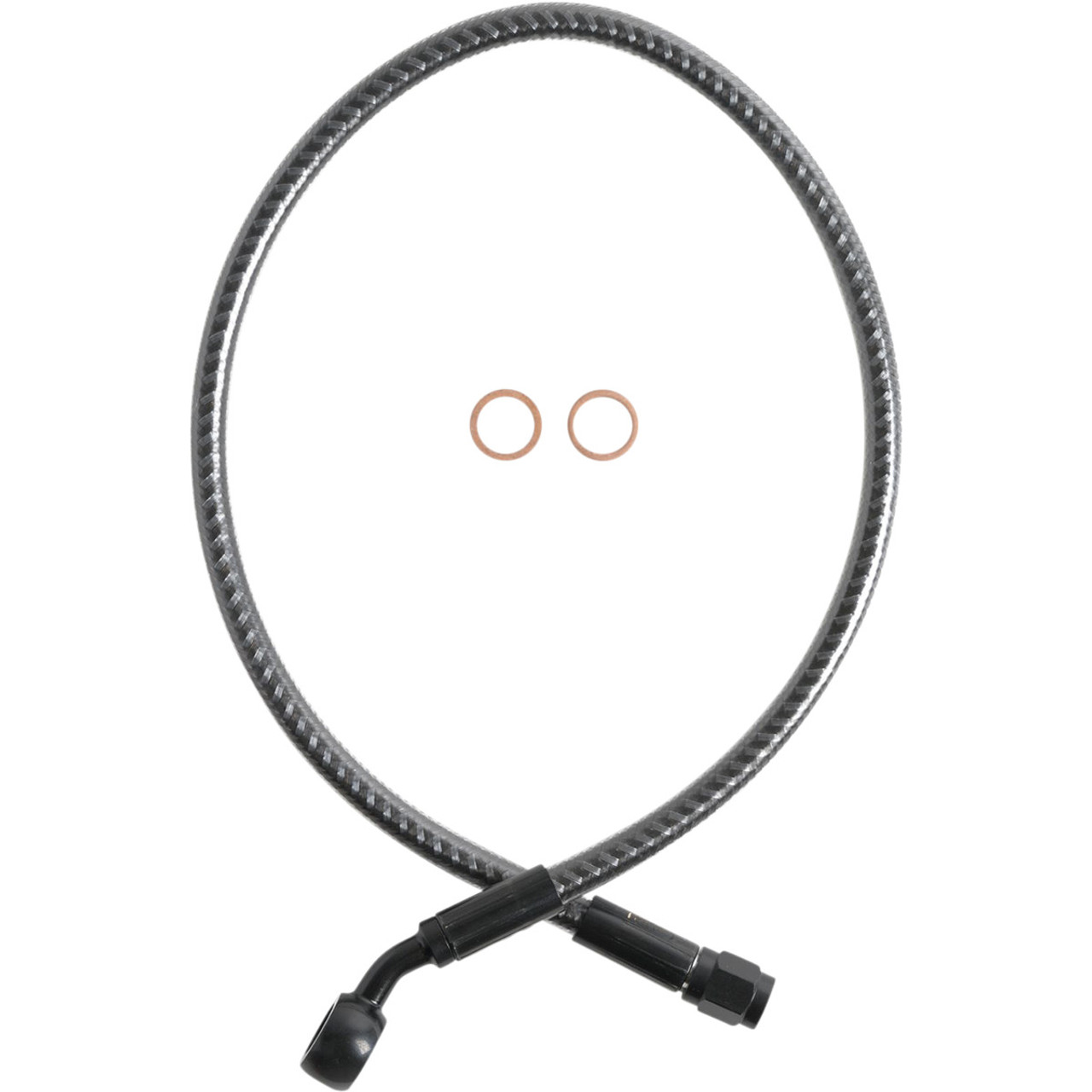 Brake Line - Front - 3/8" - 35° - 21" - KARBONFIBR