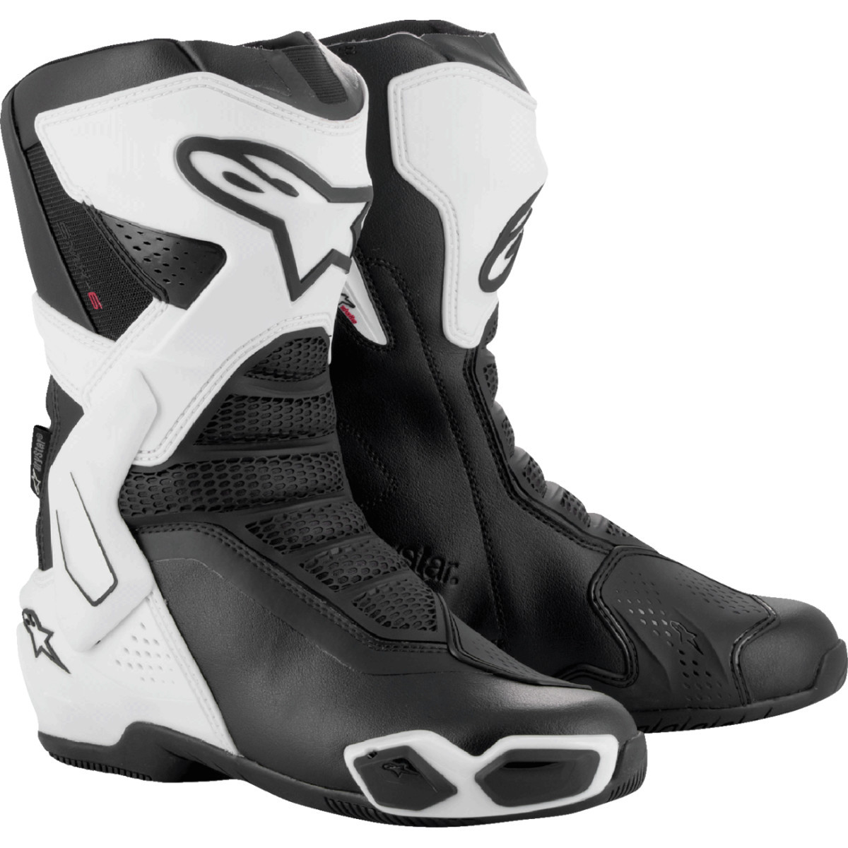 Alpinestars #2243125-21-39 - Stella SMX-6 V3 Drystar® Boots - Black/White - US 8 / EU 39
