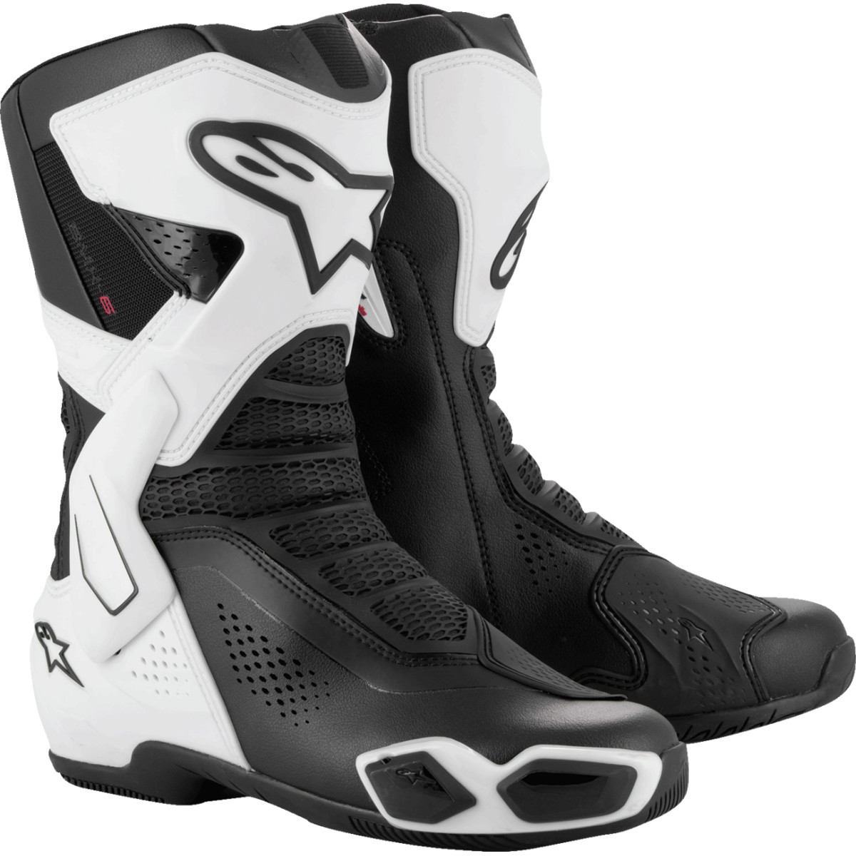 Alpinestars #2223425-21-40 - Stella SMX-6 V3 Vented Boots - Black/White - US 8.5 / EU 40
