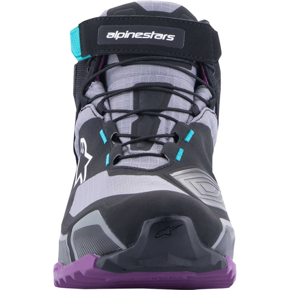 Alpinestars #2611523137065 - Stella CR-X Drystar® Shoes - Black/Gray/Teal/Purple - US 6.5