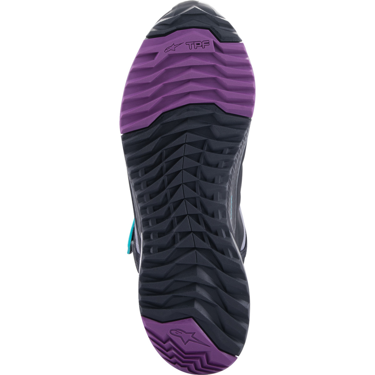 Alpinestars #26115231370115 - Stella CR-X Drystar® Shoes - Black/Gray/Teal/Purple - US 11.5