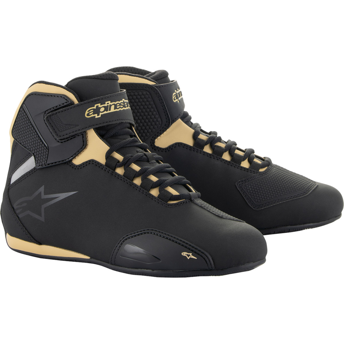 Alpinestars #2515719-1090-9.5 - Stella Sektor Shoes - Black/Champagne - US 9.5 / EU 42