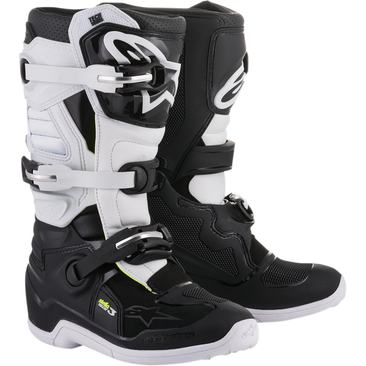 Alpinestars #2013218-12-8 - Stella Tech 3 Boots - Black/White - US 8 / EU 39